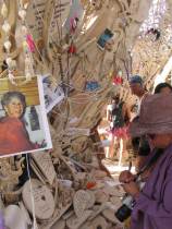 People leave thousands of memorials inside the temple