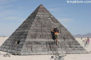 Dachee the pyramid could be climbed or crawled into