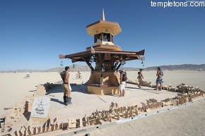 The temple of light, a memorial by Seattle burners