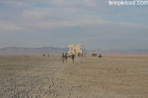 Sculpture at the very end of deep playa.
