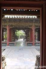 Lovely lattice work in the garden of the retired Emperor
