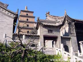Wild goose pagoda, a stone temple in Xi'an