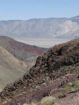 The pass down into the Panamint valley