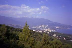 The view of Yalta from above.