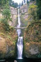 Full view of Multnomah falls, 2nd highest in the USA.