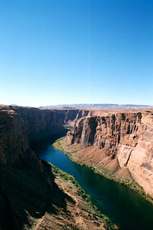 Here is the Colorado river just after leaving Glen Canyon Dam.  And thus, it's what Glen Canyon looked like before they flooded it.
