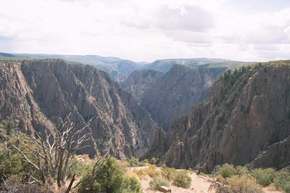 Wide view of canyon