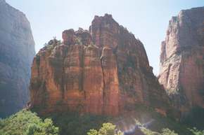 Angel's Landing.  Supposedly a very spectacular if strenuous hike to the top, named so because 